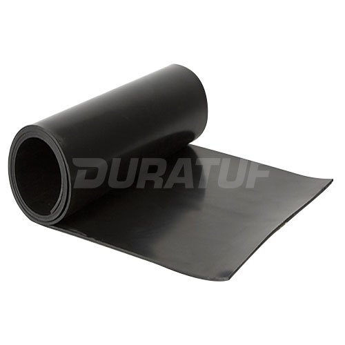 Rubber Cal 20-109 EPDM 1/8 in. x 36 in. x 24 in. Commercial Grade 60A Rubber Sheet - Black