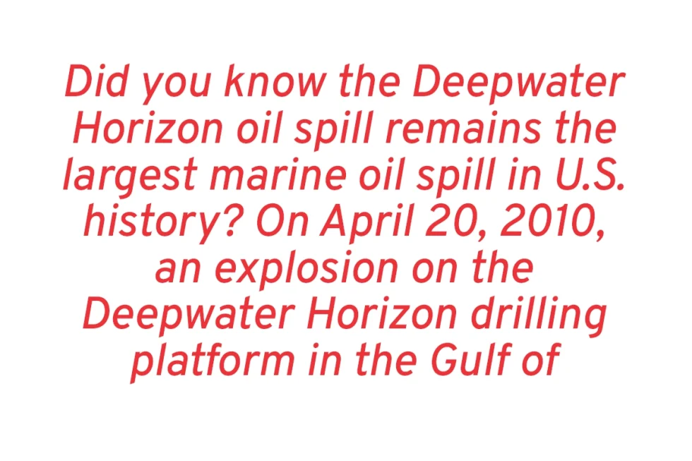 Deepwater Horizon oil Spill