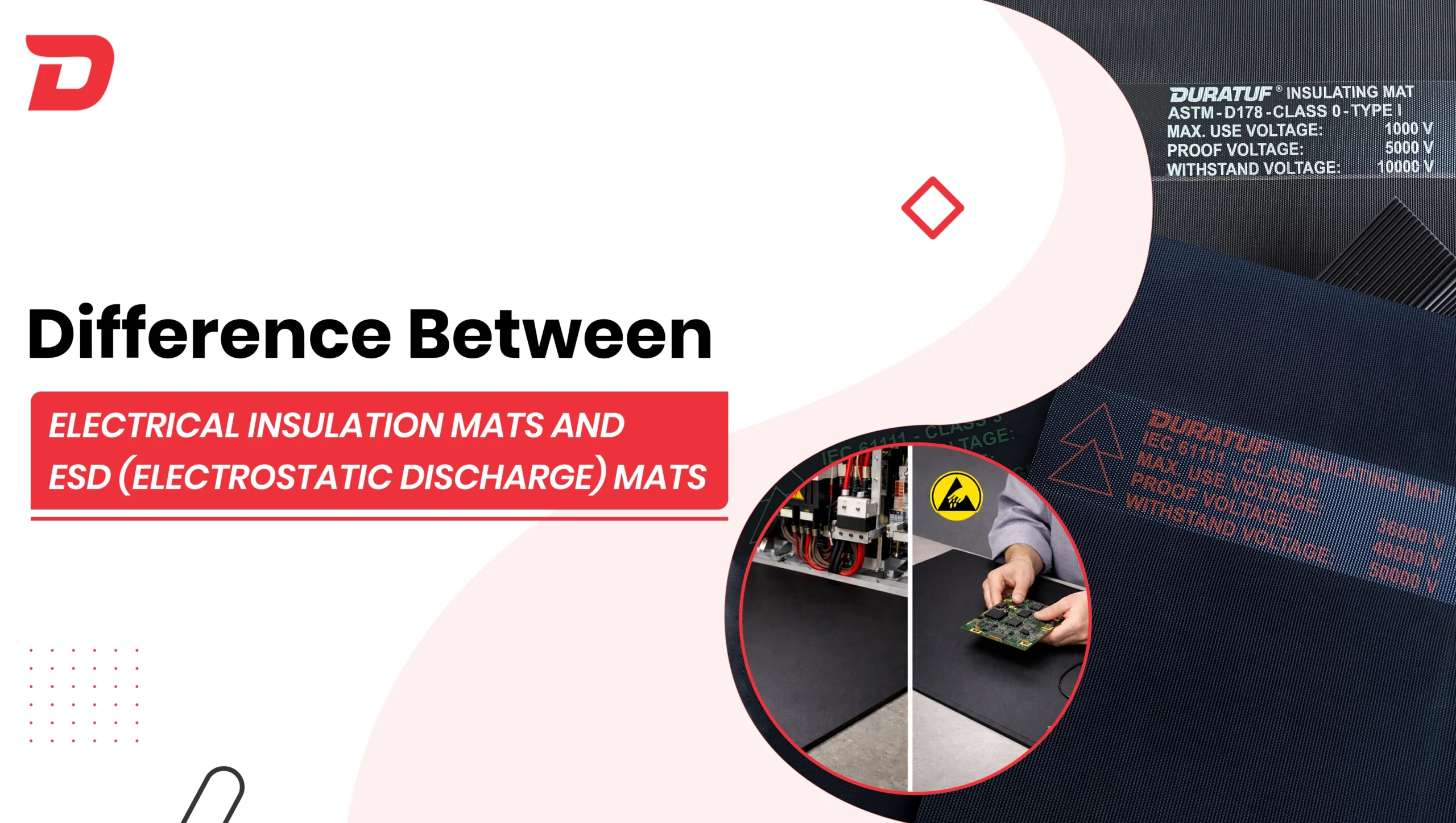 Difference Between Electrical Insulation mats and ESD mats